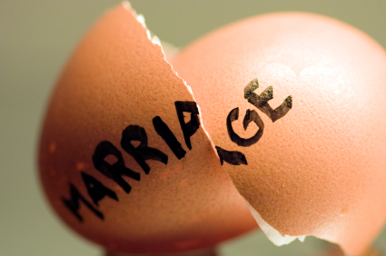 marriage cracked egg shell